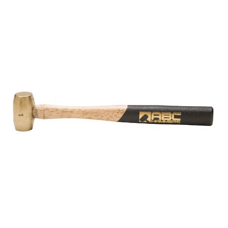 1 Lb. Brass Hammer With 10 Wood Handle